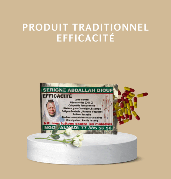 produit traditionnel efficacité capsule produit naturel en capsule sur sachet qui procure de l'efficacité